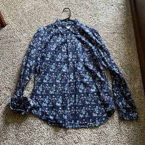 Club Monaco Floral button up